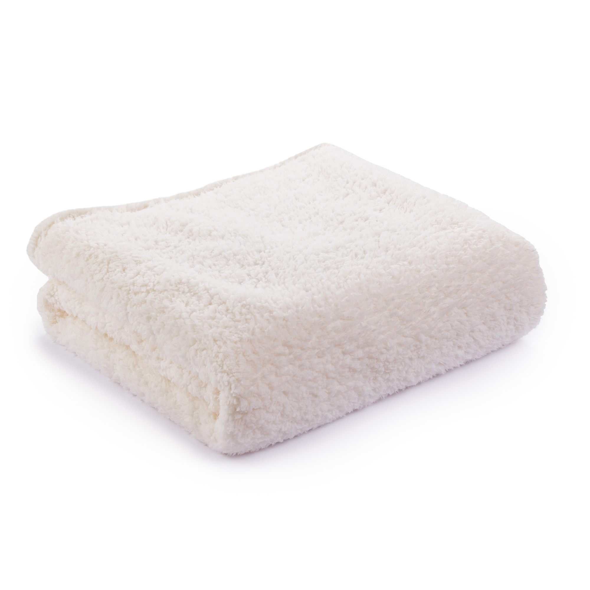 Teddy fleece deken - 130x180 cm - Wit