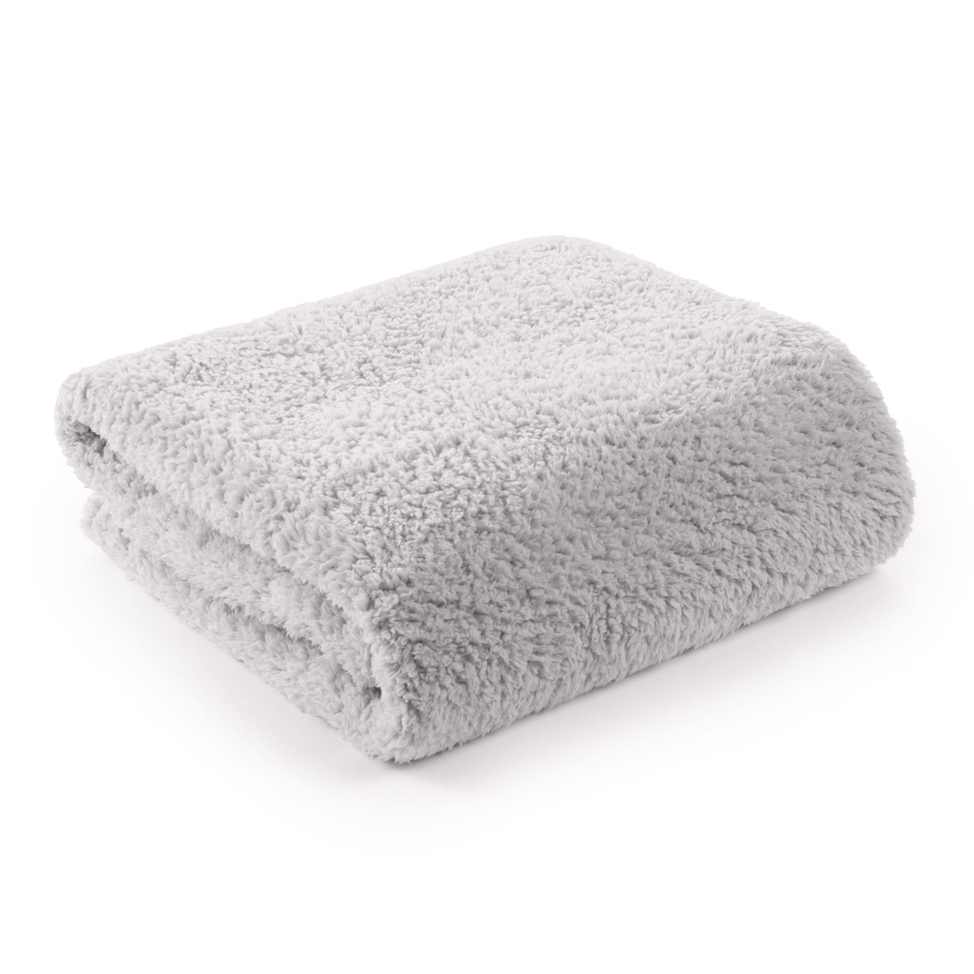 Teddy fleece deken - 130x180 cm - Grijs