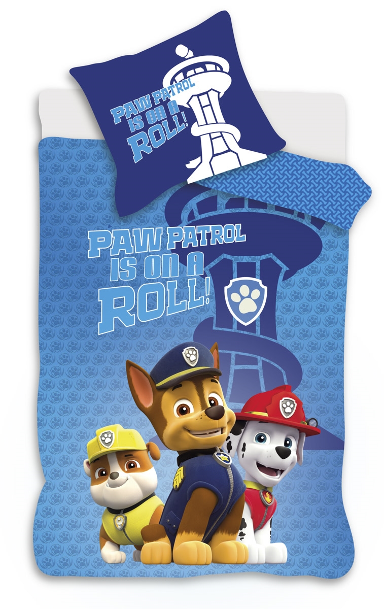 Paw Patrol beddengoed - 100% katoen - Junior beddengoed 100x140 cm - Paw Patrol is on a roll