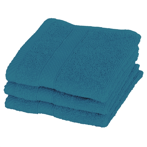 Washandje - 30x30 cm - Diamant - Petrol - 100% Katoen - Zachte washandjes van Egeria