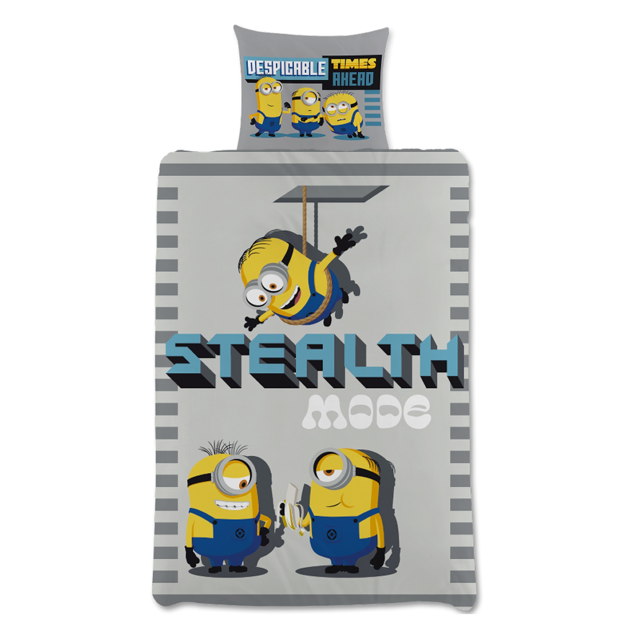 Minions beddengoed 140x200 cm - 100% katoen - Kinderbeddengoed 140x200 cm - Minions