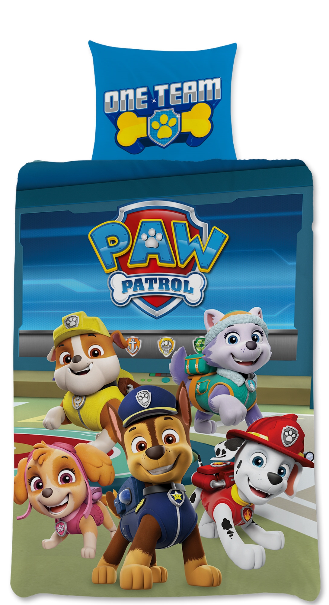 Paw Patrol beddengoed - 100% katoen - Junior beddengoed 100x140 cm - Paw Patrol One Team