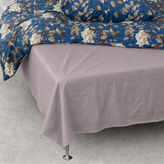 Glad laken - 100% katoen flanel beddengoed - Lichtgrijs plat laken