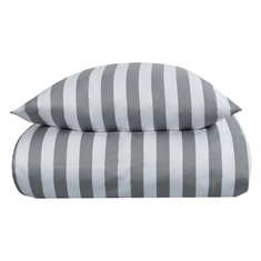 Beddengoed - 100% katoensatijn - Nordic Stripe - Grijze strepen
