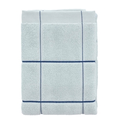 Biologische handdoek - 100% biologisch katoen - Södahl Vista - Blauw geruit