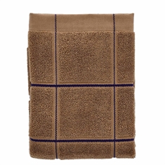 Biologische handdoek - 100% biologisch katoen - Södahl Vista - Bruin geruit