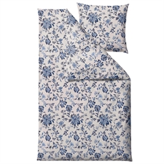Beddengoed - 100% katoensatijn - Södahl Tapestry - Blauwe bloemen