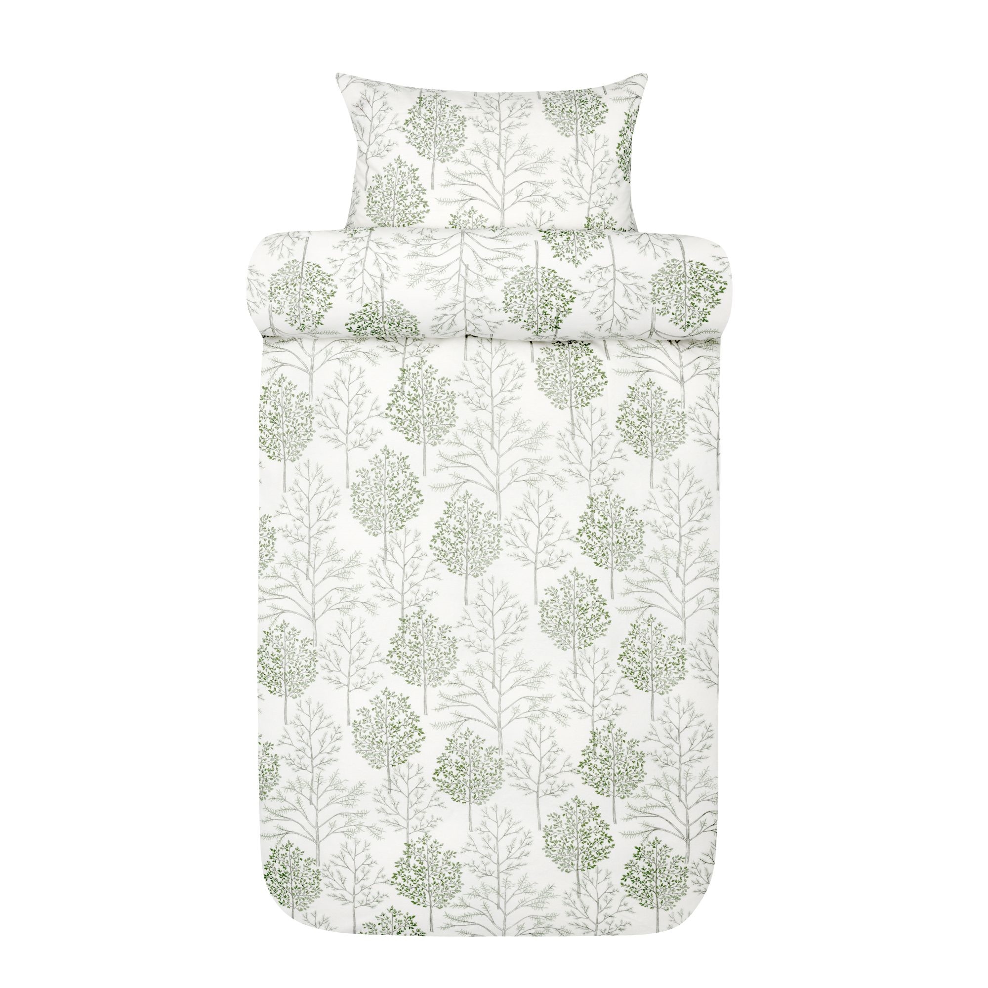 Beddengoed - 100% katoenflanel - Høie of Scandinavia - Thea Muted Green