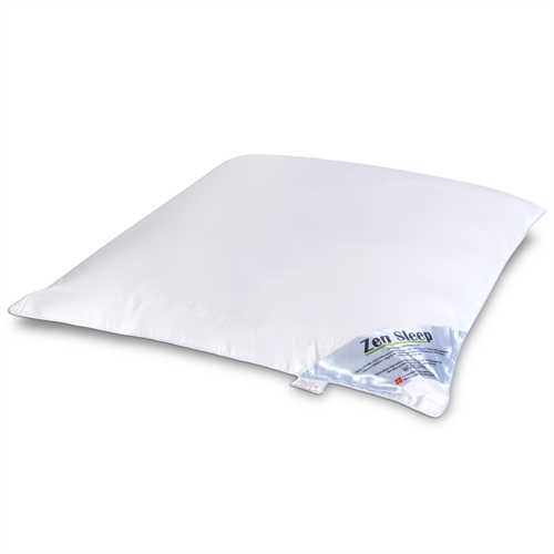 Ganzendons hoofdkussen - Laag hoofdkussen 60x63 cm - 3-kamer kussen - Kwaliteit donskussen - Zen Sleep