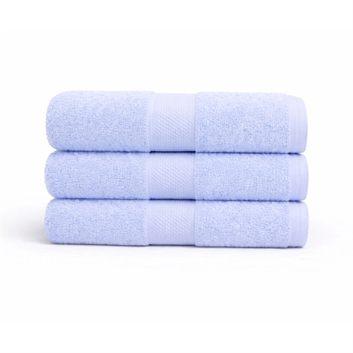 Katoenen handdoek - 100% katoen - 50x100 cm - Diamant - Lichtblauw