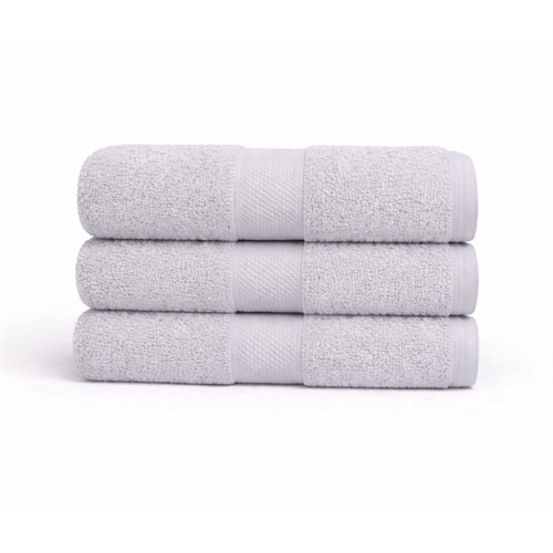 Katoenen handdoek - 100% katoen - 50x100 cm - Diamant - Lichtgrijs