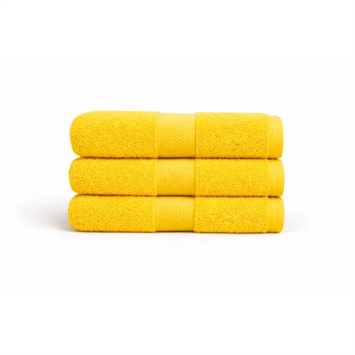 Katoenen handdoek - 100% katoen - Diamant - Geel