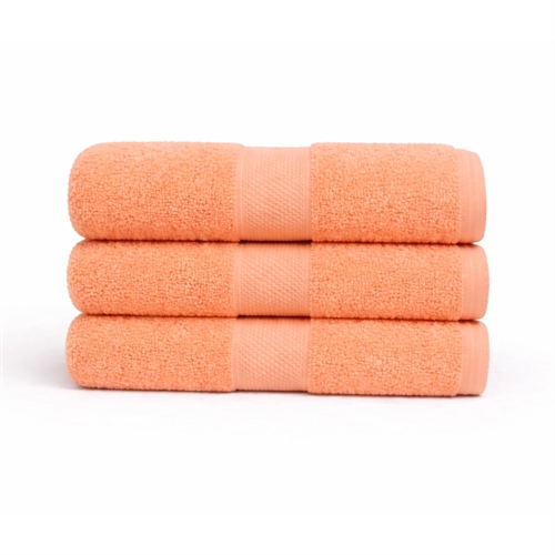 Katoenen handdoek - 100% katoen - 50x100 cm - Diamant - Oranje 