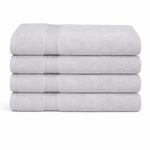 Bamboe handdoek - Badhanddoek 70x140 cm - Bamboe/katoen frotté - Lichtgrijs