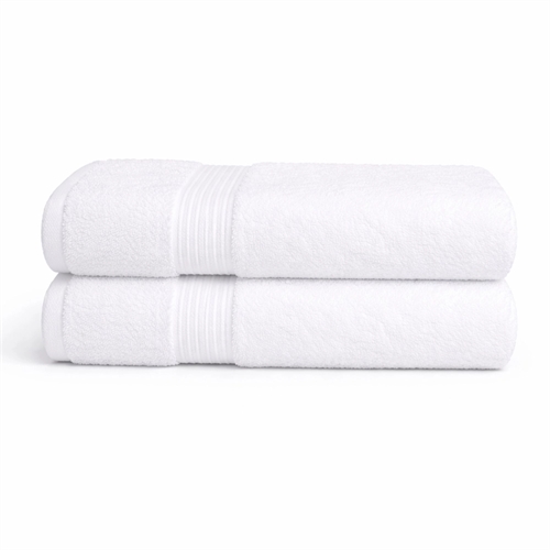 Bamboe handdoek - Gastenhanddoek 40x60 cm - Bamboe/katoen - Wit