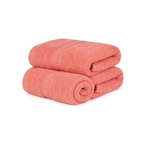 Katoenen handdoek - 100% katoen - Coral