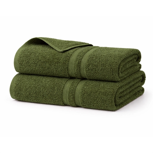 Katoenen handdoek - 100% katoen - Badhanddoek 65x130 cm - Groen