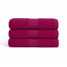 Katoenen handdoek - 100% katoen - Diamant - Aubergine