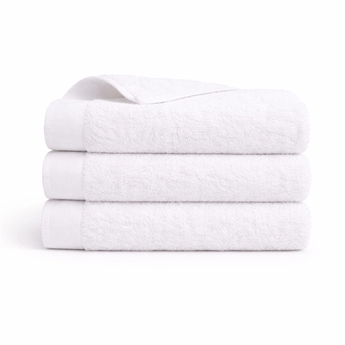 Katoenen handdoek - 100% katoen - Gastenhanddoek 40x60 cm - Valmue - Wit