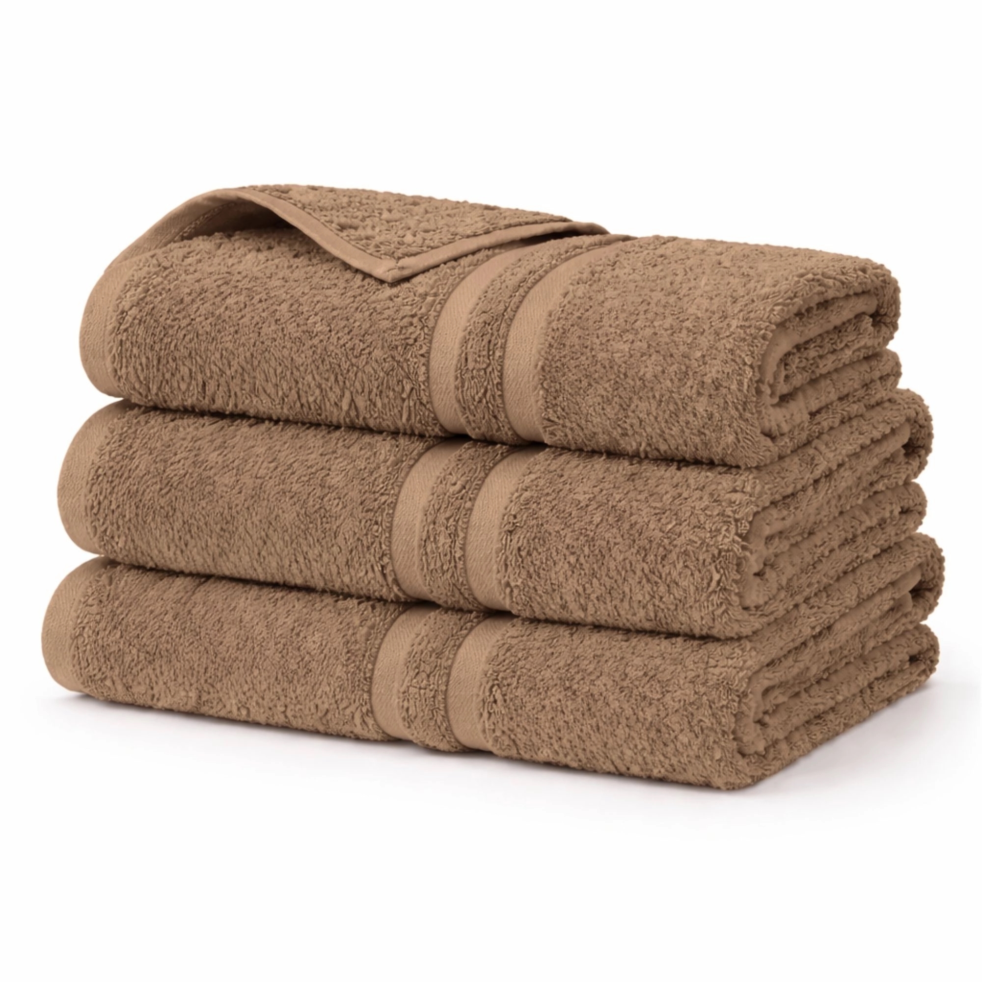 Katoenen handdoek - 100% katoen - Badhanddoek 65x130 cm - Naturel
