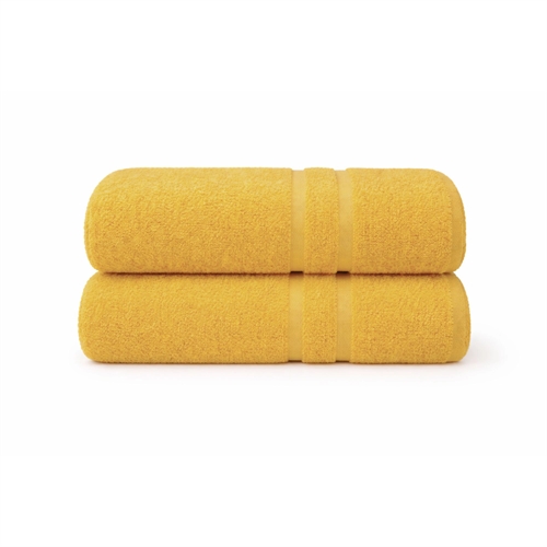 Katoenen handdoek - 100% katoen - 50x90 cm - Geel