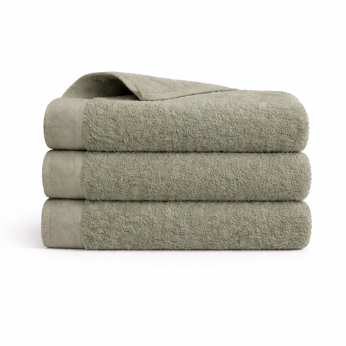 Katoenen handdoek - 100% katoen - Gastenhanddoek 40x60 cm - Valmue - Lichtgroen