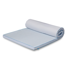 Koelende topmatras - Hoogte 5 cm - 5-zone traagschuim topmatras - SLEEP TECH by Borg