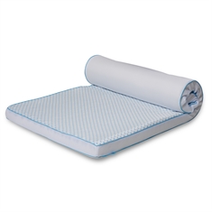 Koelende topmatras - Hoogte 8 cm - 7 zones luxe memoryfoam topmatras - SLEEP TECH By Borg